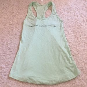 mint green scientist tank top